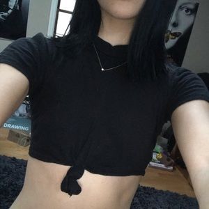 Black Crop Top
